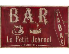 Grande plaque vintage en fer 122,5 x 74 cm (Bar tabac)