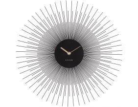Horloge en métal Peony 45 cm (Noir)