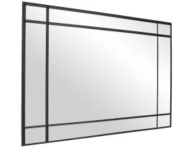 Miroir rectangulaire en métal Art déco 93 x 2 x 73 cm