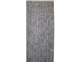 Rideau de porte en fibres synthétiques Chenilles (Chiné brun, Bleu, Blanc)