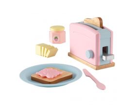 Set grille pain en bois avec accessoires (Pastel)