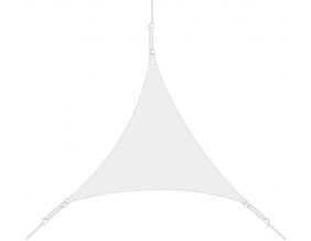 Voile d'ombrage triangle 3 x 3 x 3m (Blanc)