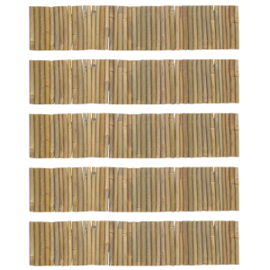 Bordure en bambou naturel (Lot de 5)