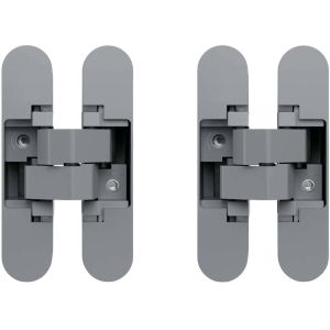 Charnières invisibles pour portes en aluminium (Lot de 2)