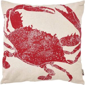 Coussin en coton Sea 45 x 45 cm (Crabe rouge)