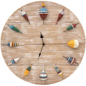 Horloge en bois Bouchons 40 cm