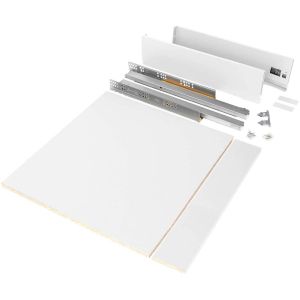 Kit tiroir blanc pour cuisine et salle de bain Vertex (Pour module de 60 cm - hauteur de 9.3 cm)