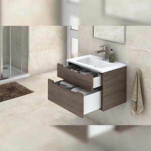 Kit tiroir blanc meuble cuisine et salle de bain Concept (Pour tiroir de 35 x 13.5 cm)