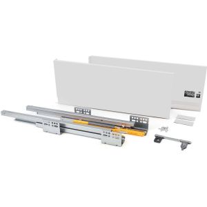 Kit tiroir blanc meuble cuisine et salle de bain Concept (Pour tiroir de 35 x 18.5 cm)