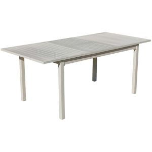 Table de jardin extensible en aluminium Palma (Blanc)