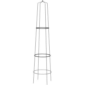 Treilli en acier 48 x 195 cm Tower (Noir)
