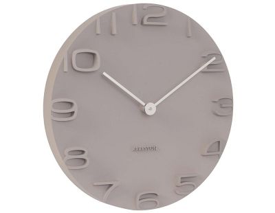 Horloge moderne avec aiguilles chromées On the Edge (Gris)