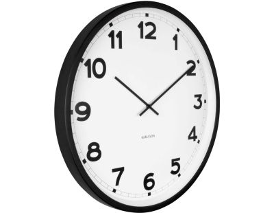 Horloge ronde en métal New classic 60 cm (Noir et blanc)