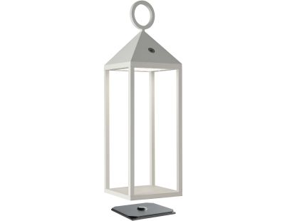 Lanterne en aluminium 47 cm (Blanc)