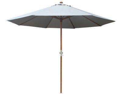 Parasol en bois 350 cm avec manivelle June (Ecru)