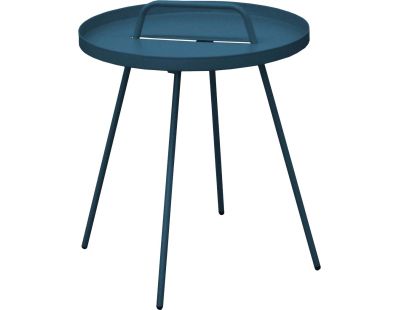 Table basse en acier Flower 44 cm (Bleu)