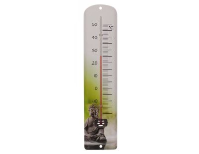 Thermomètre en métal bouddha 30 cm