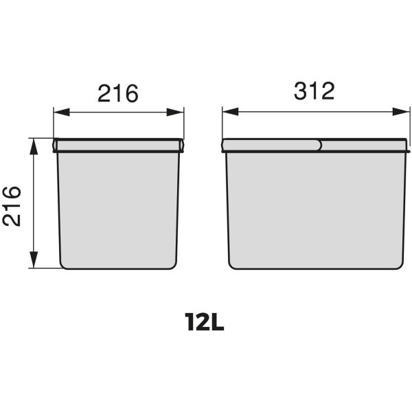 Bacs de tri pour tiroir de cuisine Recycle - 29,90