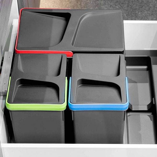 Bacs de tri pour tiroir de cuisine Recycle - EMUCA