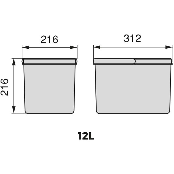Bacs de tri pour tiroir de cuisine Recycle - 42,90