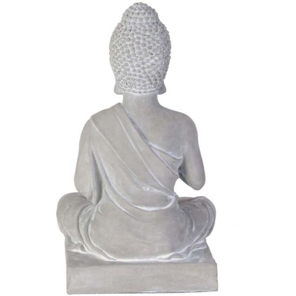 Bouddha assis ciment 27 cm - THE HOME DECO FACTORY