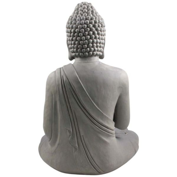 Bouddha pour extérieur en fibres Justice XL - IMH-0336