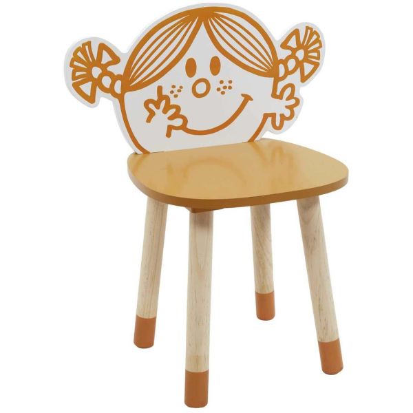 Chaise en bois pour enfant Monsieur madame