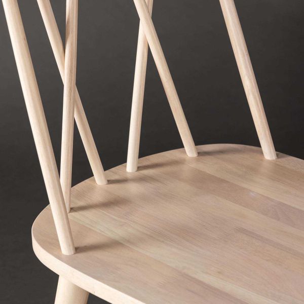 Chaise en bois d'hévéa Mariette - 6