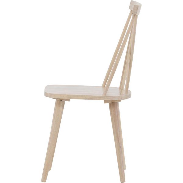 Chaise en bois d'hévéa Mariette - 5