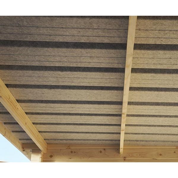 Chalet en bois profil aluminium contemporain avec extension 30.16 m² - 3899
