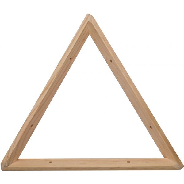 Equerre triangle en pin brut