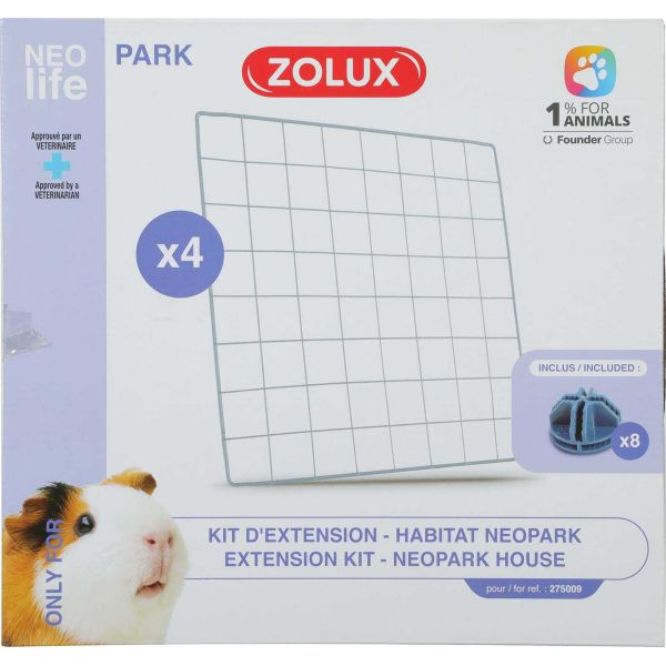 Extension pour cage modulable pour cochon d'inde Neolife park 1.10 m² - ZOLUX