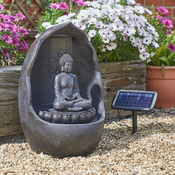 Fontaine solaire en résine Buddha - SMART GARDEN PRODUCTS
