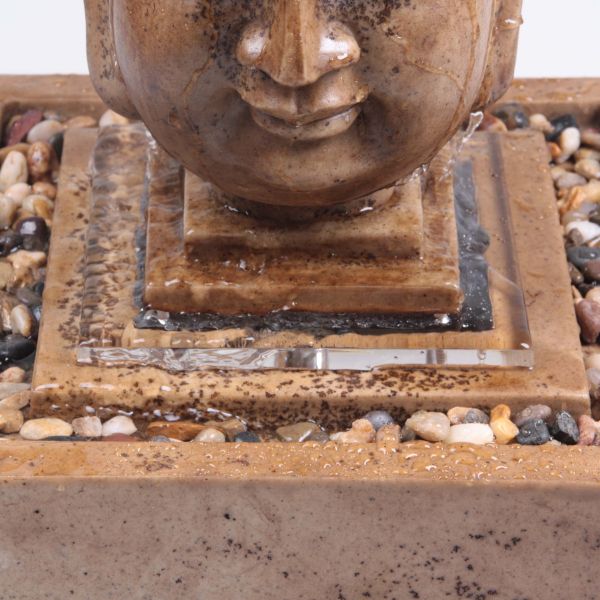Fontaine tête de bouddha 30 x 30 x 48.5 cm - IMH-0339