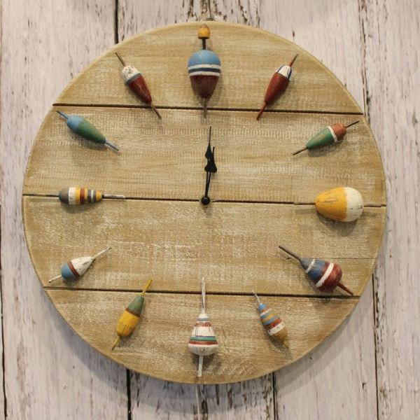 Horloge en bois Bouchons 40 cm - BATELA