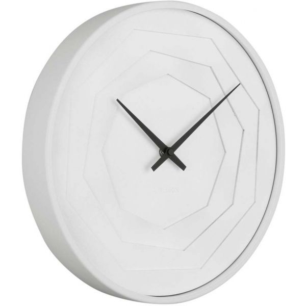 Horloge ronde en bois Origami 30 cm
