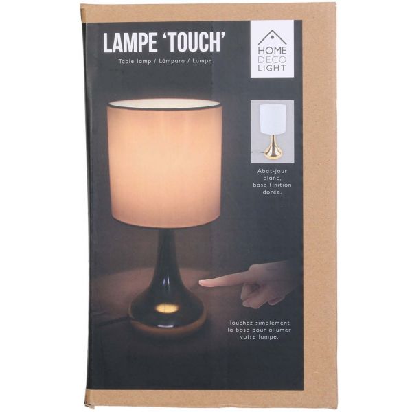 Lampe touch en métal doré 32.5 cm - CMP-3161