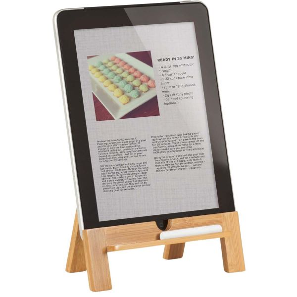 Lutrin old school en bois pour tablette tactile - UMB-0219