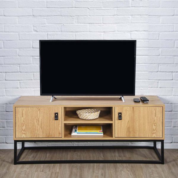 Meuble TV en bois et métal Abbott - THE HOME DECO FACTORY