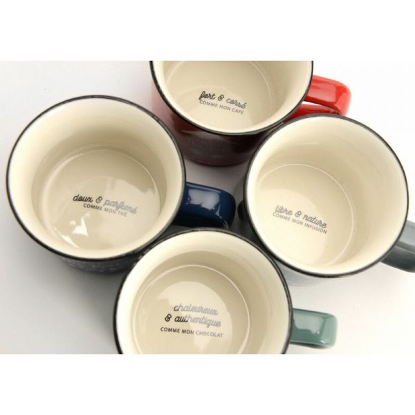Mugs en porcelaine Just the best (Lot de 4) - 33,90