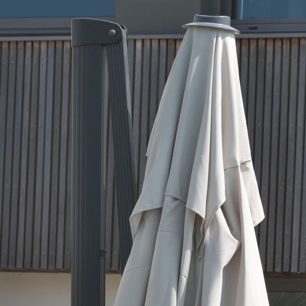 Parasol déporté en aluminium et toile polyester Sevilla 2.5 x 2.5 cm - DCB-0159