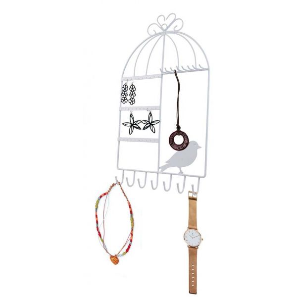 Porte bijoux cage à oiseaux Home sweet home - CMP-1822