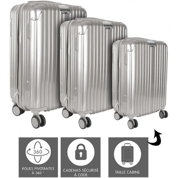 Set de 3 valises rigides New York - 8