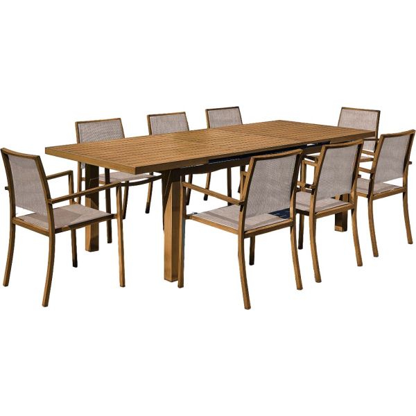 Table en aluminium extensible 8 à 10 personnes Santorin - MOR-0188