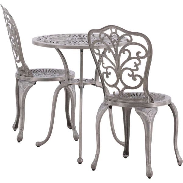 Table ronde et 2 chaises de jardin Nandin - VEN-0826