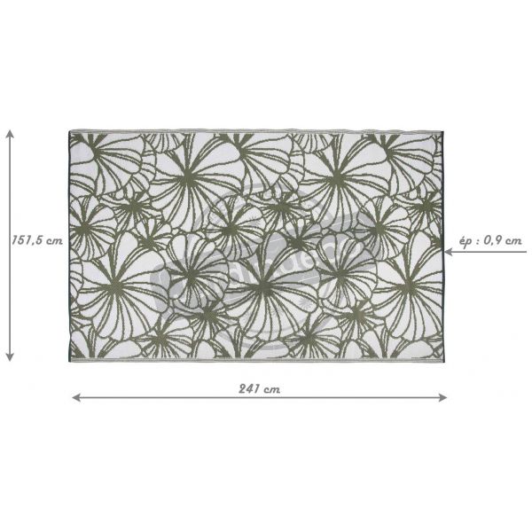 Tapis de jardin réversible motif Floral - 36,90