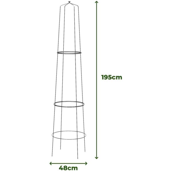 Treilli en acier 48 x 195 cm Tower - KOM-0111