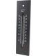 Thermomètre en médium contemporain (Noir - 22 cm)