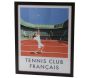 Affiche tennis club français 40x50 cm