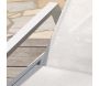 Bain de soleil multi-positions en aluminium et textilène Ibiza - DCB-0130